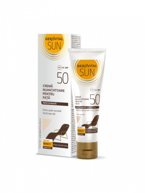 Protecție solară - CREMA NUANTATOARE FATA SPF 50 50 ML