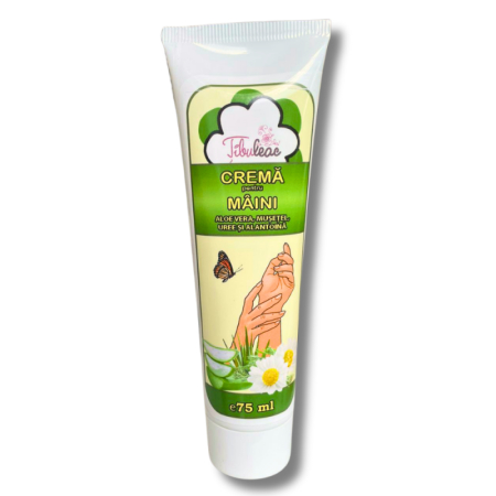 Îngrijire mâini - CREMA PENTRU MAINI CU ALOE VERA,MUSETEL,ALANTOINA SI UREE