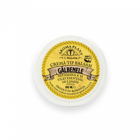 Piele, par si unghii - CREMA TIP BALSAM GALBENELE CU ULEI ESENTIAL DE LAMAI 100 G