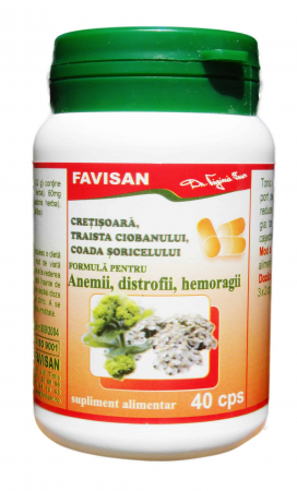 Sistemul digestiv - CRETISOARA,TRAISTA CIOBANULUI,COADA SORICELULUI, ANEMII 40 CPS