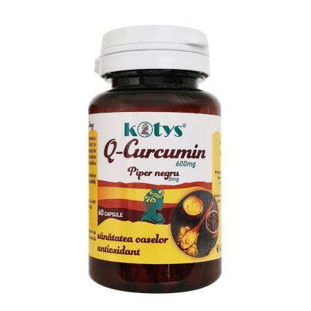 CURCUMA 600MG+PIPER NEGRU 5MG 60CPS KOTYS