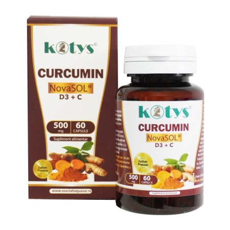Sistemul osos si articulatii - CURCUMIN NOVASOL+D3+C 60CPS KOTYS