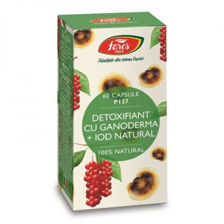 Suplimente - DETOXIFIANT GANODERMA+IOD 60 CPS