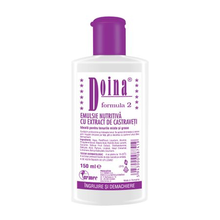 DOINA - EMULSIE NUTRITIVA CU EXTRACT DE  CASTRAVETI 150 ML