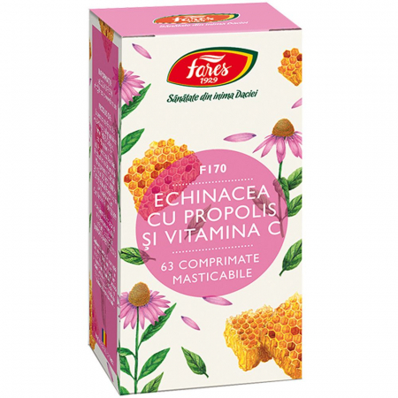 Anemie - ECHINACEEA CU PROPOLIS SI VITAMINA C 63 COMPRIMATE