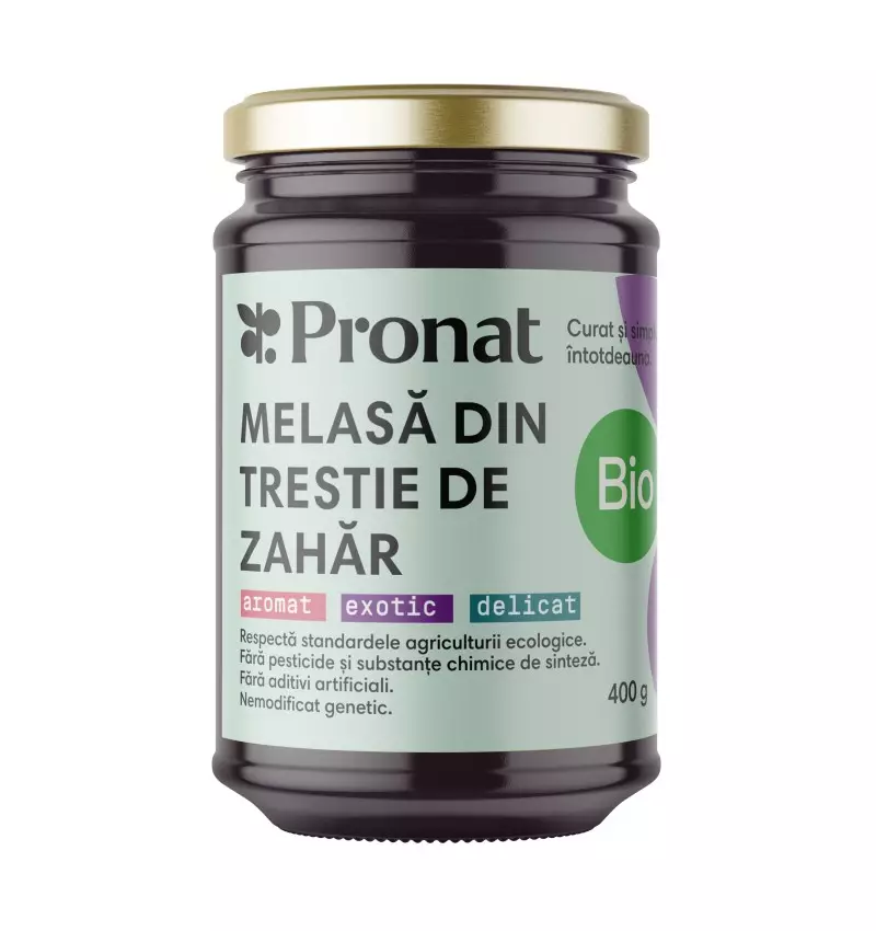 Îndulcitori - ECO/BIO MELASA DIN TRESTIE DE ZAHAR 400gr