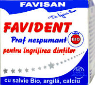 Igienă bucală - FAVIDENT - PRAF NESPUMANT PENTRU ÎNGRIJIREA DINTILOR  50 ML