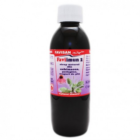 FAVIIMUN 2- SIROP ECHINACEA, PATLAGINA, PIN   200 ML