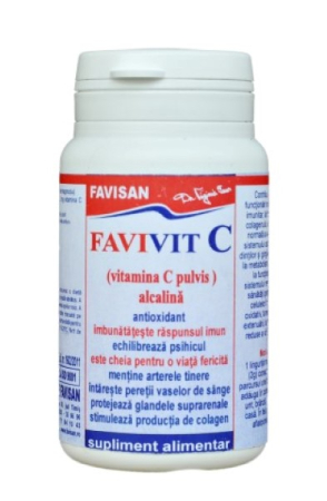 Suplimente - FAVIVIT C VITAMINA C PULVIS ALCALINA 80 G