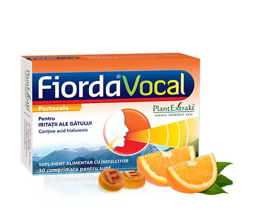 Suplimente - FIORDA VOCAL PORTOCALE 30CPR DE SUPT