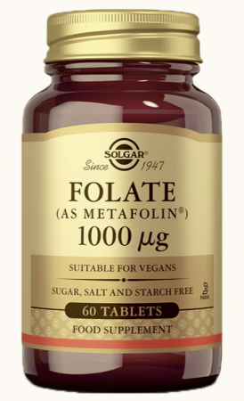 Suplimente - FOLATE 1000 MCG 60 TB