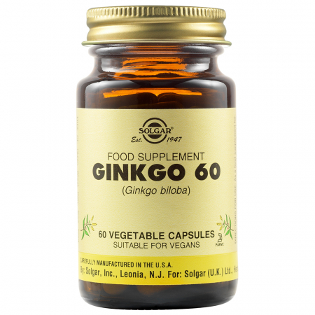 Suplimente - GINKGO BILOBA 60MG 60CPS