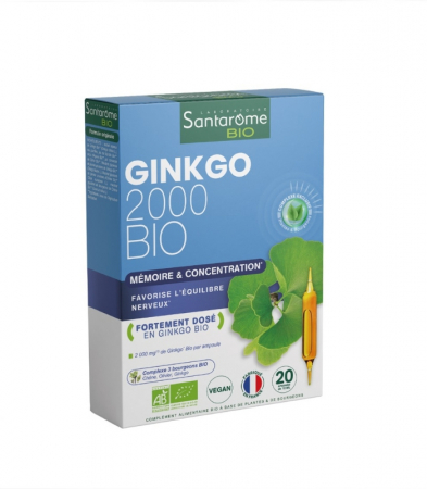 Artrită, Artroză - GINKGO BIO 2000 20 FIOLE