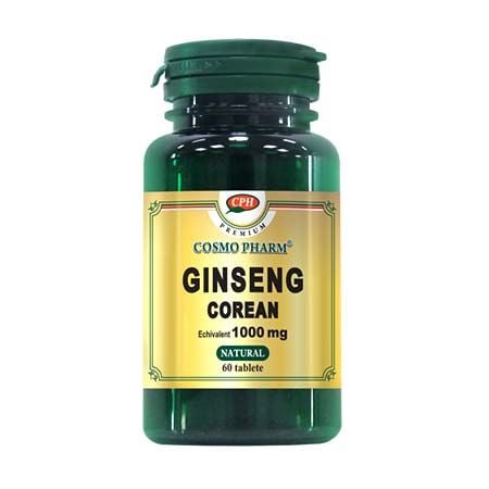 Suplimente - GINSENG COREAN 1000 MG 60 CPS+ 30CPS GRATIS
