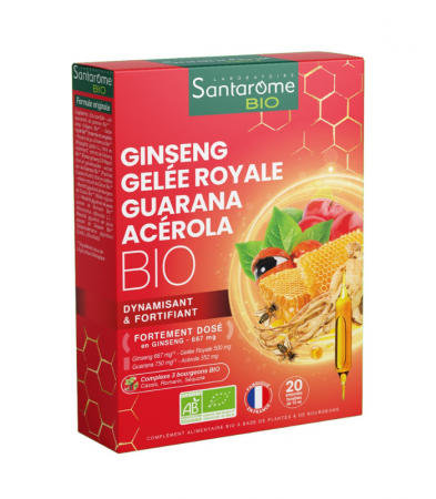 Antiviral - GINSENG GELEE ROYALE GUARANA ACEROLA BIO 20 FIOLE