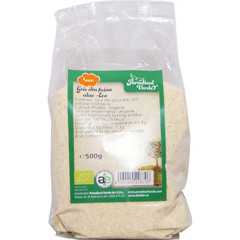 Făină - GRIS DE GRAU ALAC ECO 500G