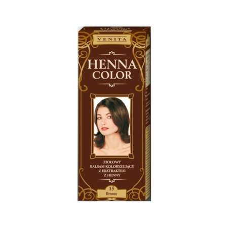 Îngrijire păr - HENNA BALSAM COLORARE NR15 SATEN INCHIS 75ML