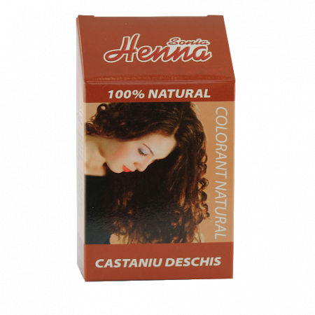Îngrijire păr - HENNA CASTANIU DESCHIS 100 G