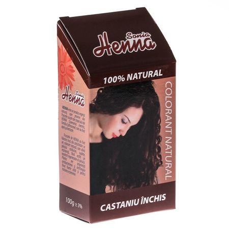 Îngrijire păr - HENNA CASTANIU INCHIS 100 G