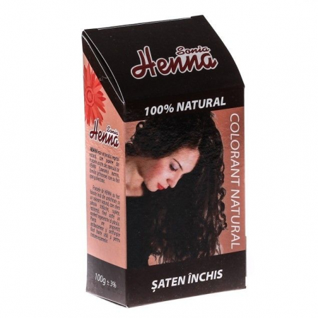 Îngrijire păr - HENNA SATEN INCHIS 100 G