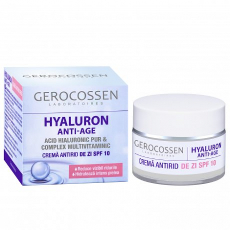Protecție solară - HYALURON-CREMA ANTIRID DE ZI SPF10 50ML