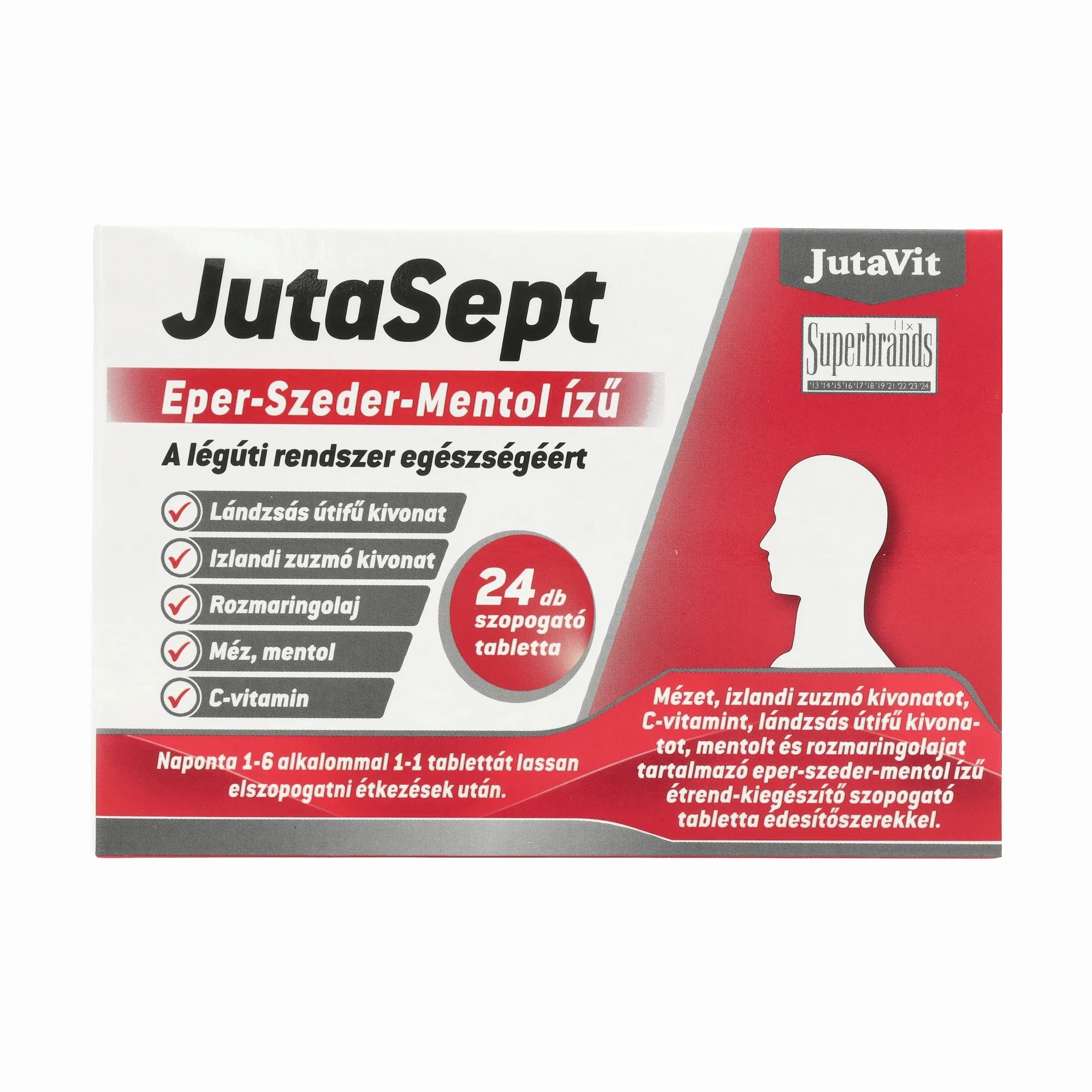 Diverse - JUTASEPT CU GUST DE CAPSUNI, MURE SI METOL 24 CPR
