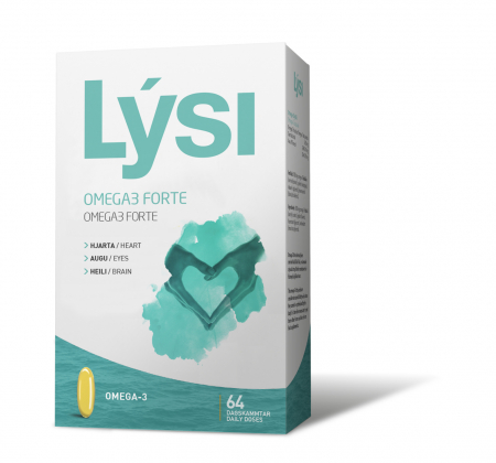 LYSI OMEGA 3 1000MG FORTE 64CPS