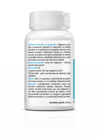 MAGNESIUM CITRATE 1200 MG 30 CPS [1]