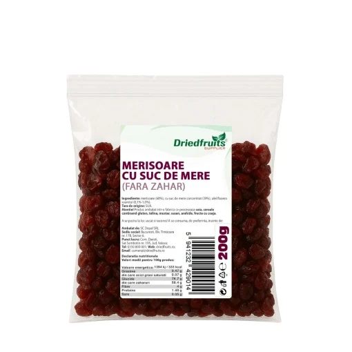 MERISOARE CU SUC DE MERE (FARA ZAHAR) 200G