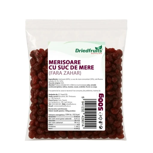 MERISOARE CU SUC DE MERE (FARA ZAHAR) 500GR