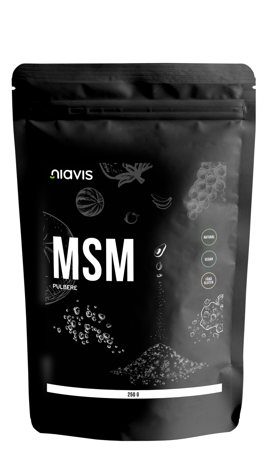 Artrită, Artroză - MSM PULBERE NATURALA 250 GR