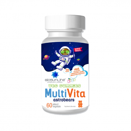 Suplimente - MULTIVITA VEG GUMMIES ASTROBEARS 60 JELEURI VEGETALE