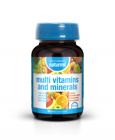Suplimente - NATURMIL MULTI VITAMINS AND MINERALS 60CPS