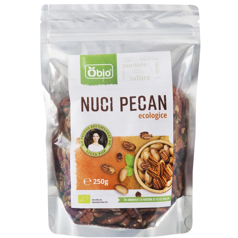 Nuci, Semințe - NUCI PECAN RAW ECO 250G