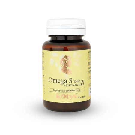 OMEGA 3 ULEI DE PESTE 1000MG 60 CPS kotys