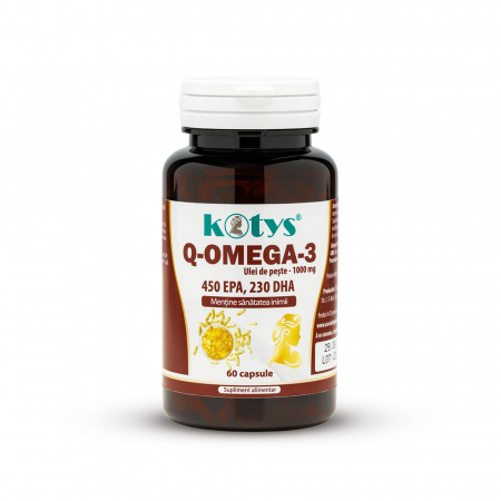 Capsule, Comprimate - OMEGA 3 ULEI DE PESTE 1000MG 60 CPS kotys