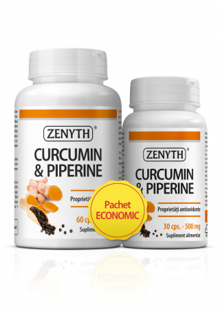 Sistemul osos si articulatii - PACHET CURCUMIN & PIPERINE 60CPS+30CPS