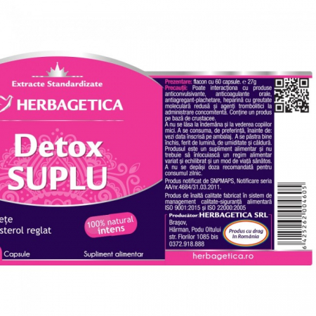 PACHET DETOX SUPLU 60 CPS +10 CPS [1]