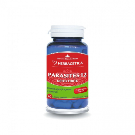 Deparazitare - PARASITES 12 DETOX FORTE 60 CPS