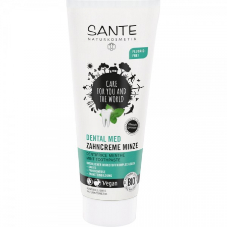 Cosmetice - PASTA DE DINTI CU MENTA IMPOTRIVA CARIILOR FARA FLUOR 75 ML
