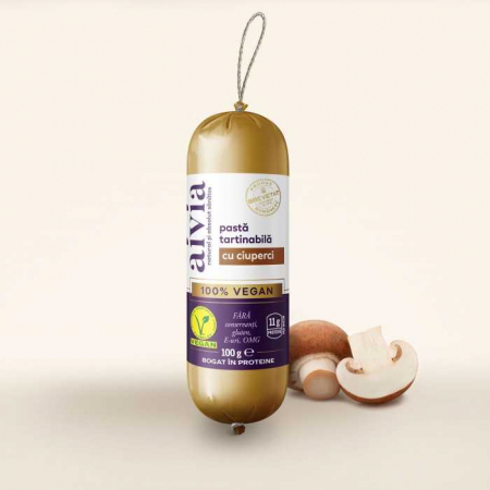 Alimentare - PASTA TARTINABILA VEGANA CU CIUPERCI 100 G