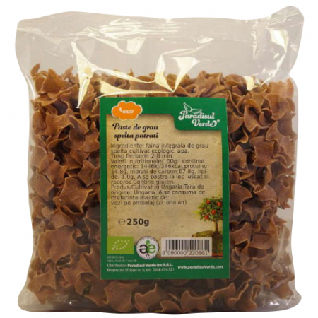 Paste făinoase - PASTE SPELTA INTEGRALE PATRATE ECO 250GF