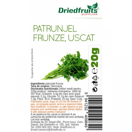Alimentare - PATRUNJEL USCAT 20 G