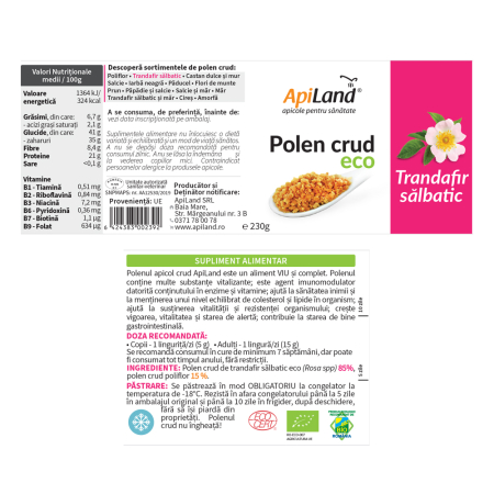 POLEN CRUD ECO TRANDAFIR SALBATIC 230 G [1]