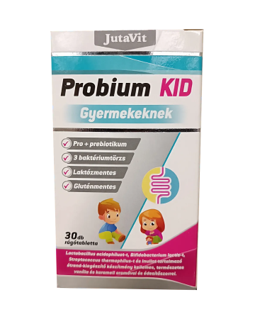 Îngrijire corp - PROBIUM KID + INULINA FARA LACTOZA 30 COMPRIMATE MASTICABILE