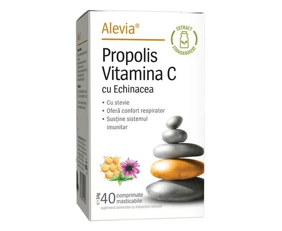 PROPOLIS VITAMINA C CU ECHINACEA CU STEVIE  X 40 CP