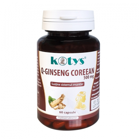 Capsule, Comprimate - Q-GINSENG COREEAN 500MG 60CPS KOTYS
