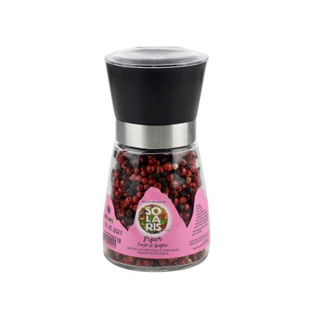 Alimentare - RASNITA REUTILIZABILA MIX PIPER ROSU SI NEGRU 70 G SOLARIS
