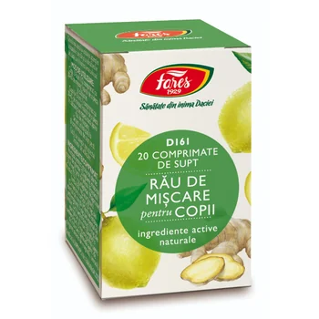 RAU DE MISCARE PENTRU COPII 20CPR