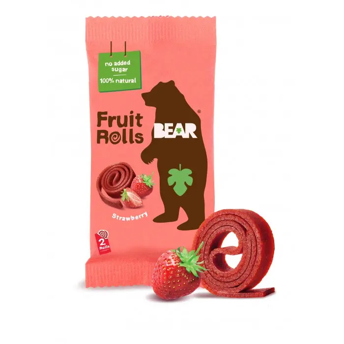 Fără gluten - RULOURI YOYO CAPSUNI 20G